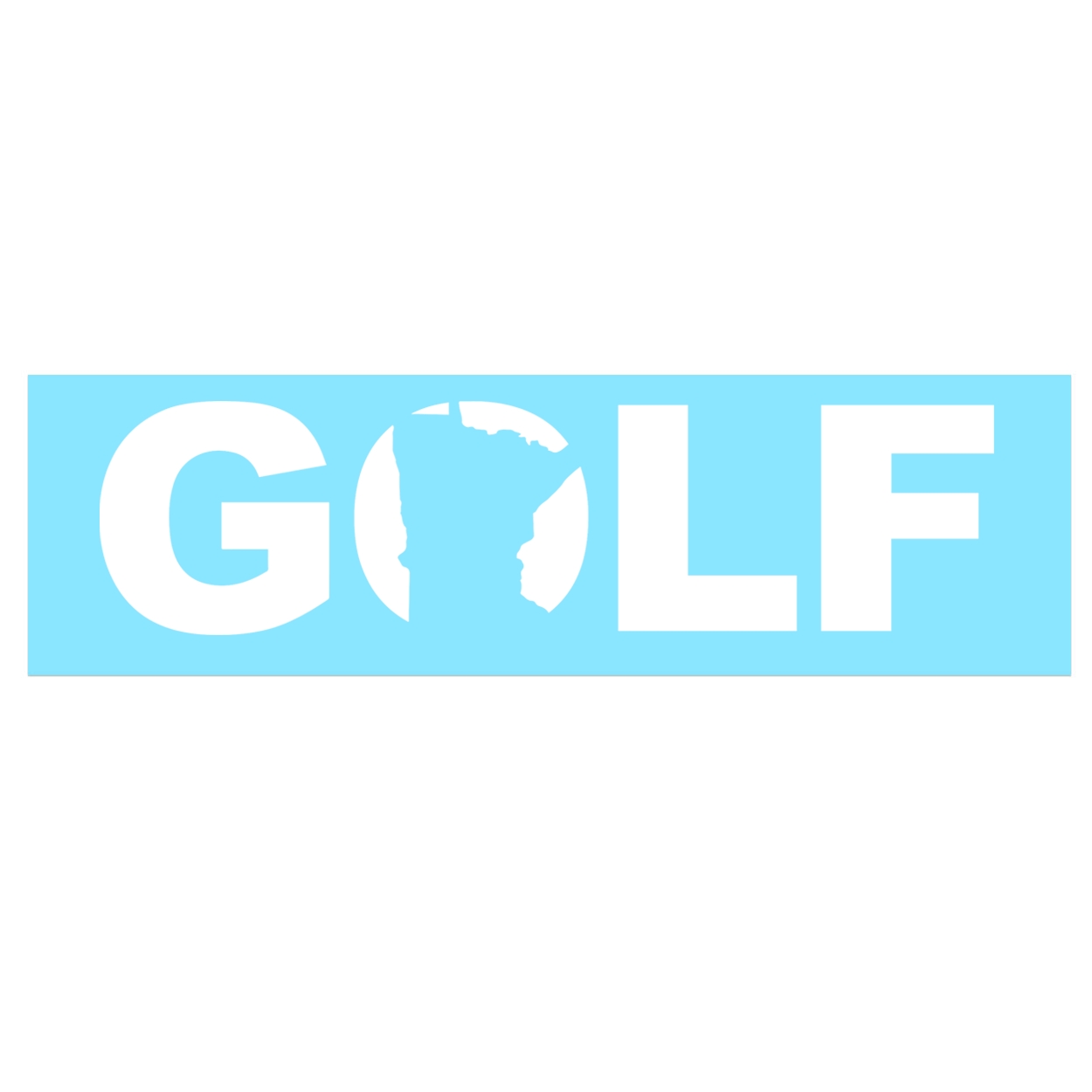 Golf Minnesota Classic Decal (White Logo)