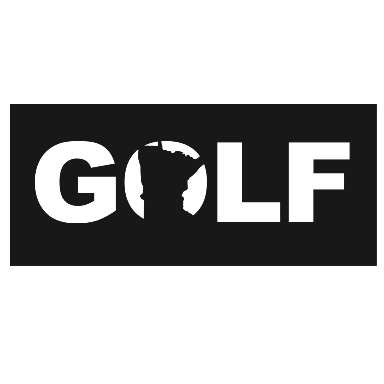 Golf Minnesota Classic Hardboard Sign (White Logo)