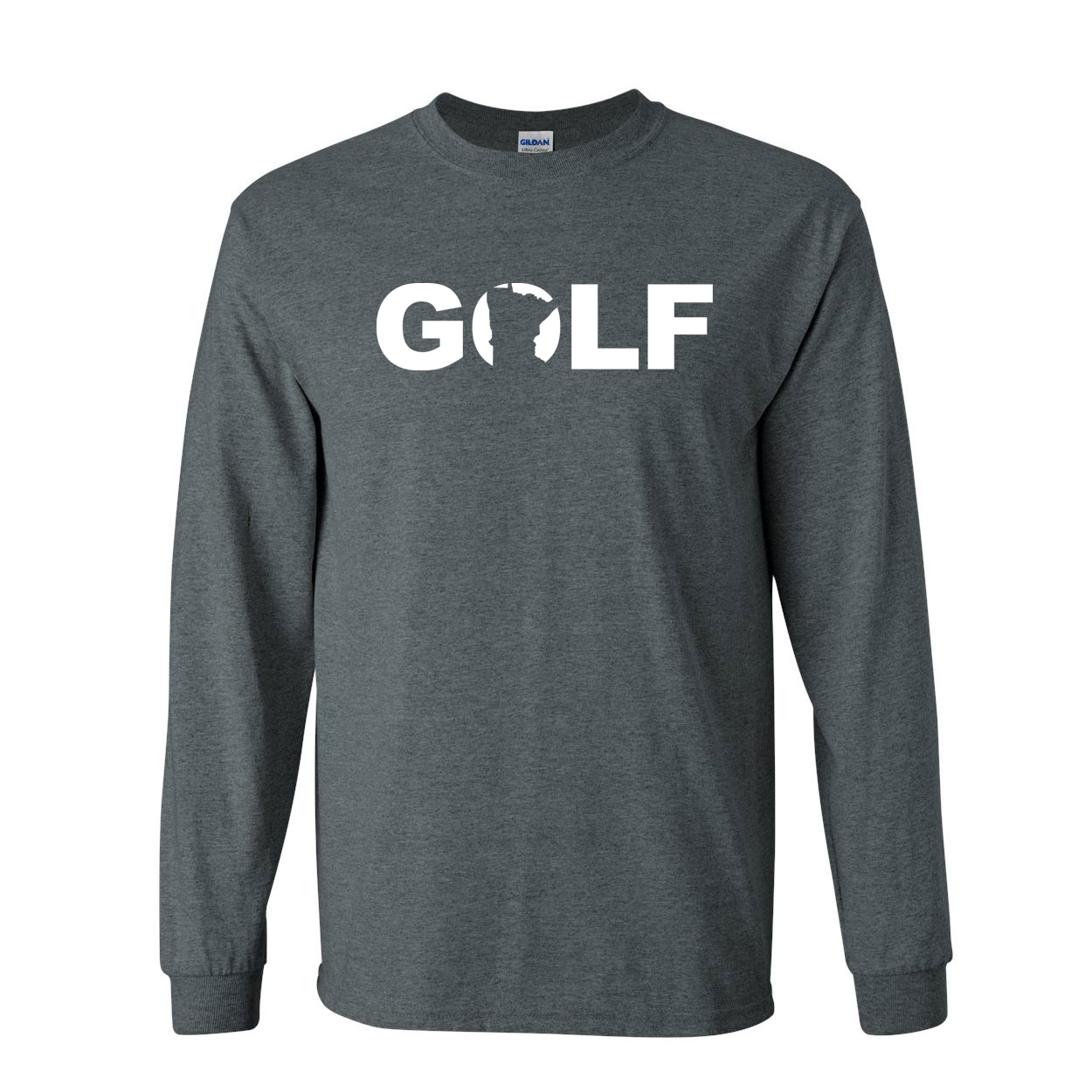 Golf Minnesota Classic Long Sleeve T-Shirt Dark Heather (White Logo)