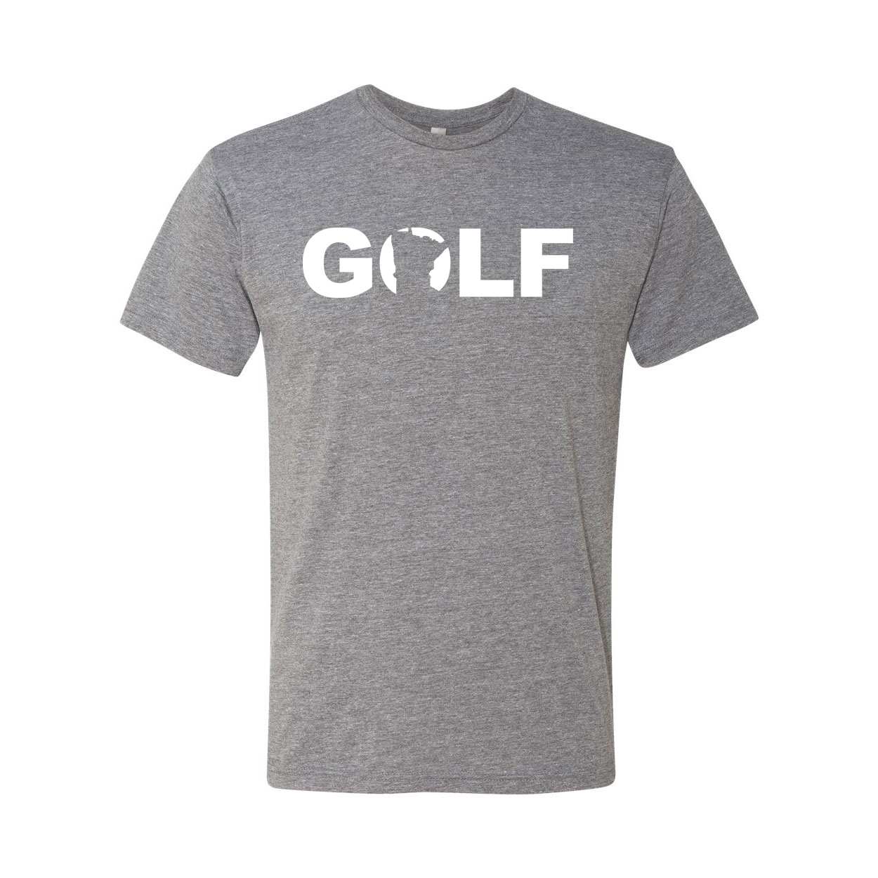 Golf Minnesota Classic Premium Tri-Blend T-Shirt Heather Sport Gray (White Logo)