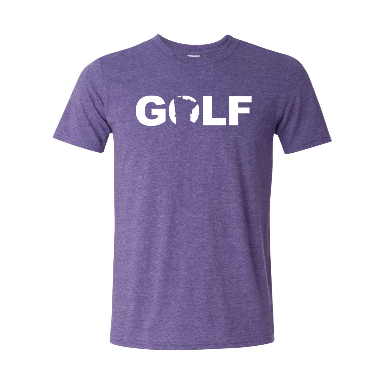 Golf Minnesota Classic T-Shirt Heather Purple (White Logo)
