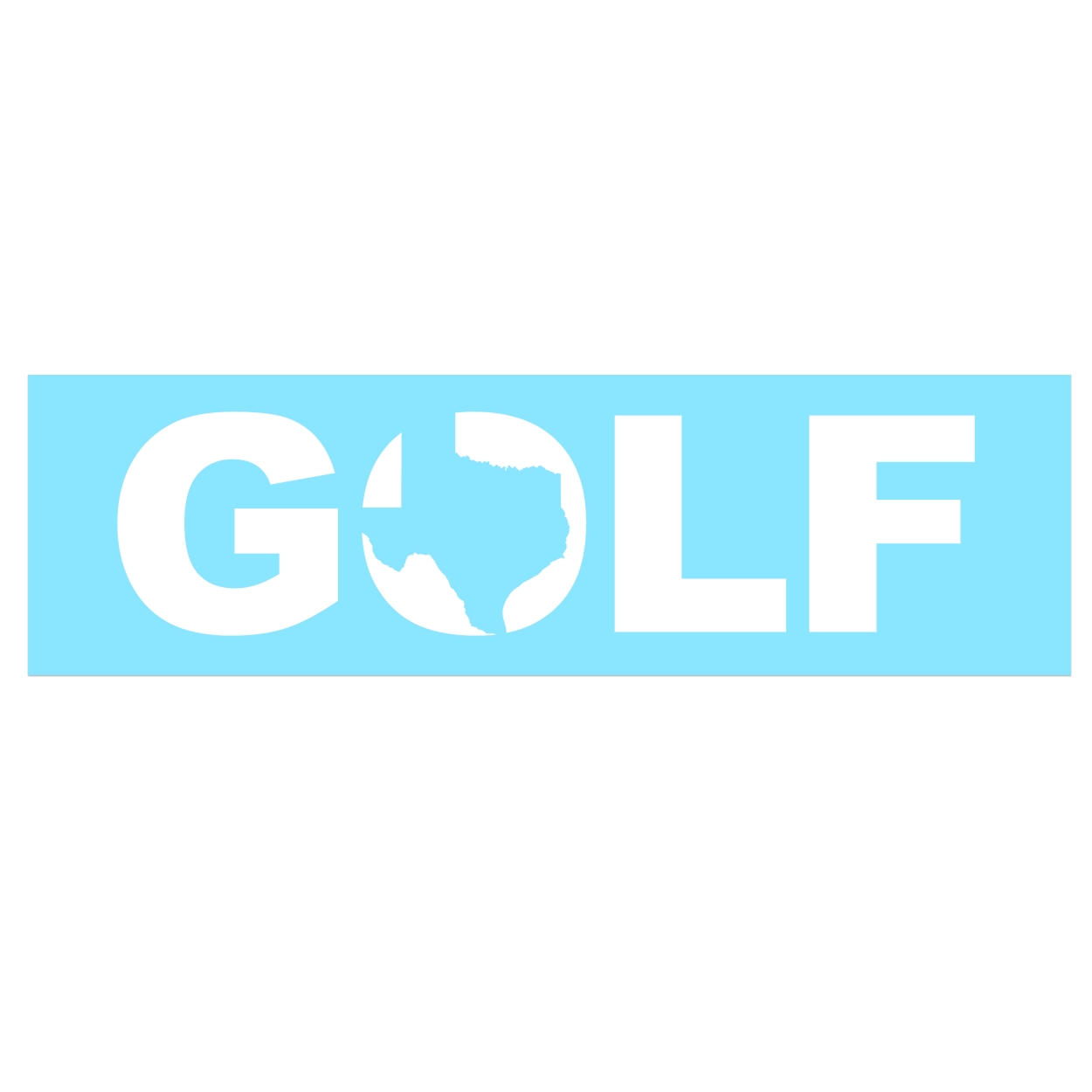 Golf Texas Classic Decal (White Logo)