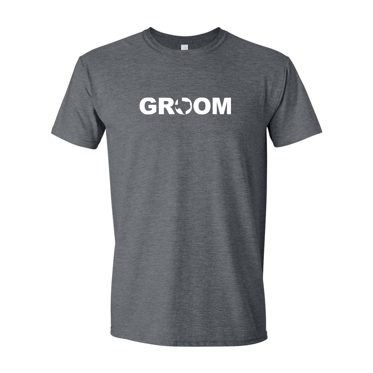 Groom Texas Classic T-Shirt Dark Heather Gray (White Logo)
