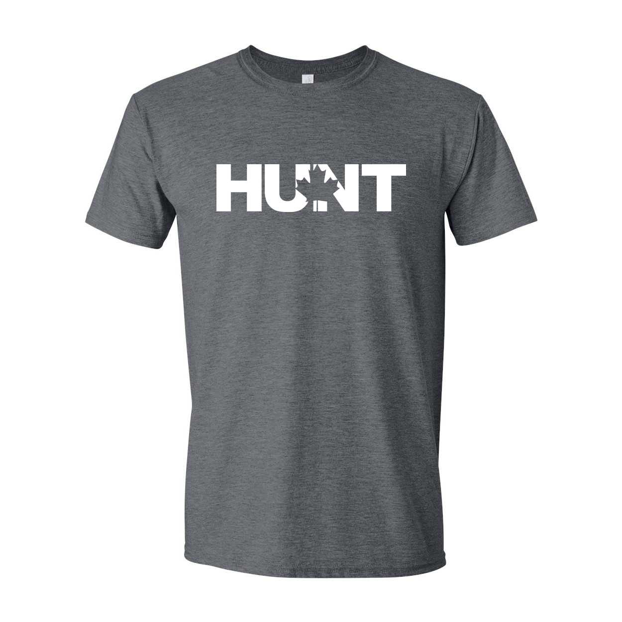 Hunt Canada Classic T-Shirt Dark Heather Gray (White Logo)