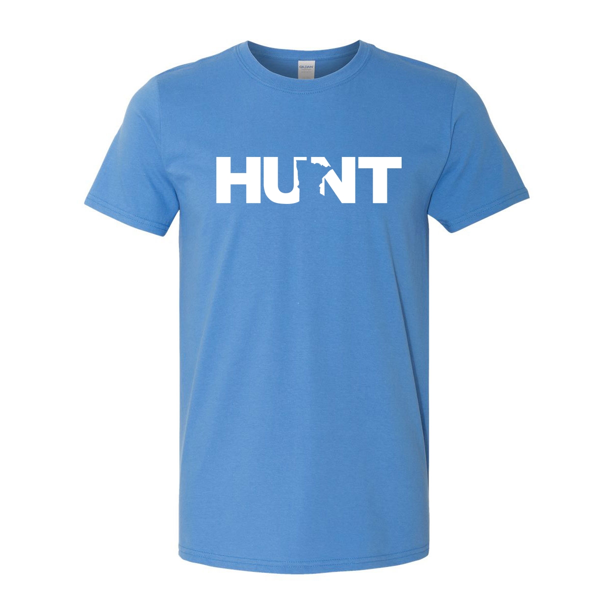 Hunt Minnesota Classic T-Shirt Iris Blue (White Logo)