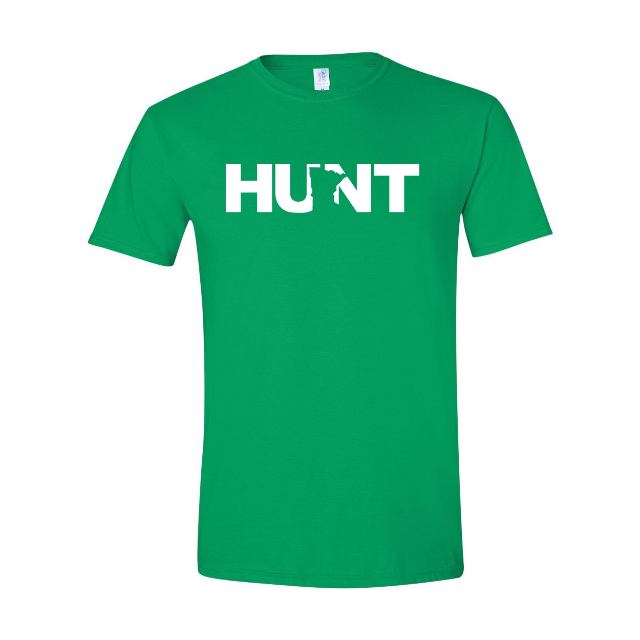 Hunt Minnesota Classic T-Shirt Irish Green (White Logo)