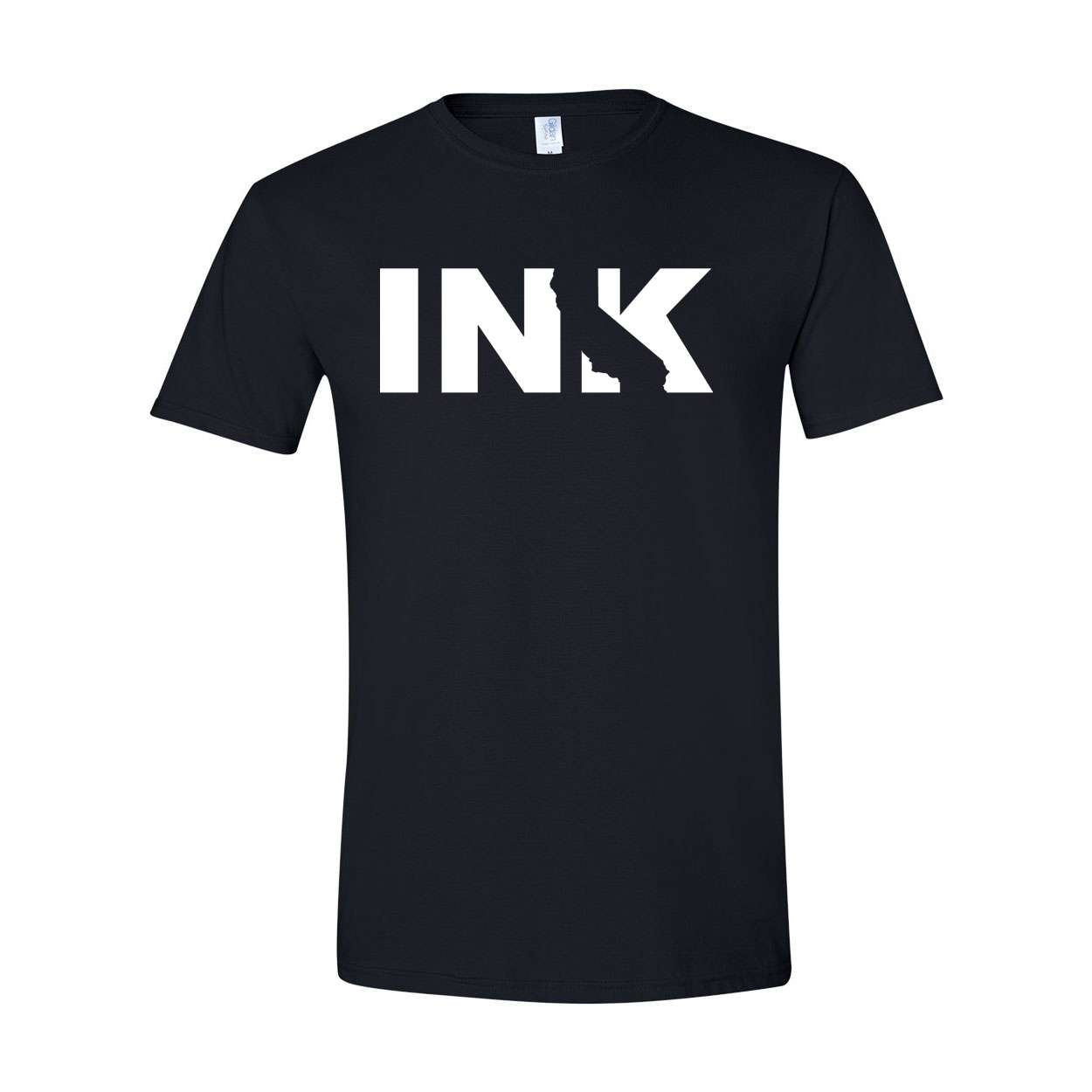 Ink California Classic T-Shirt Black (White Logo)