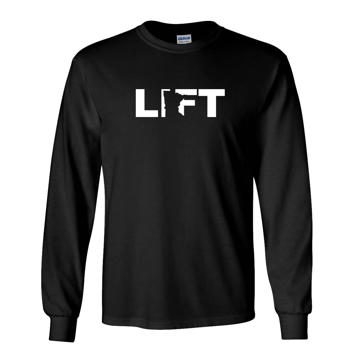 Lift Minnesota Classic Long Sleeve T-Shirt Black (White Logo)