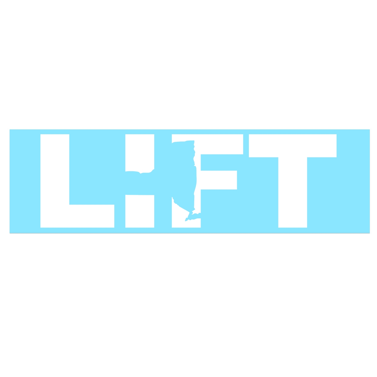 Lift New York Classic Decal (White Logo)