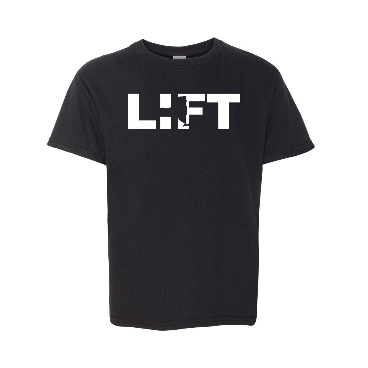 Lift New York Classic Youth T-Shirt Black (White Logo)
