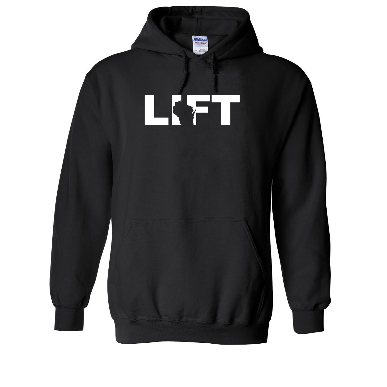 Lift Wisconsin Classic Sweatshirt Black (White Logo)
