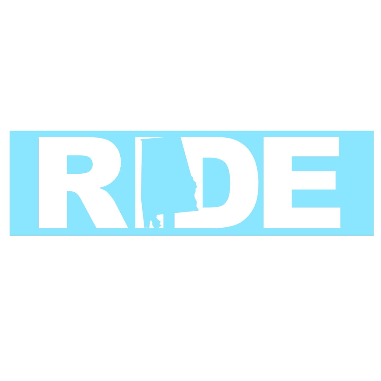 Ride Alabama Classic Decal (White Logo)