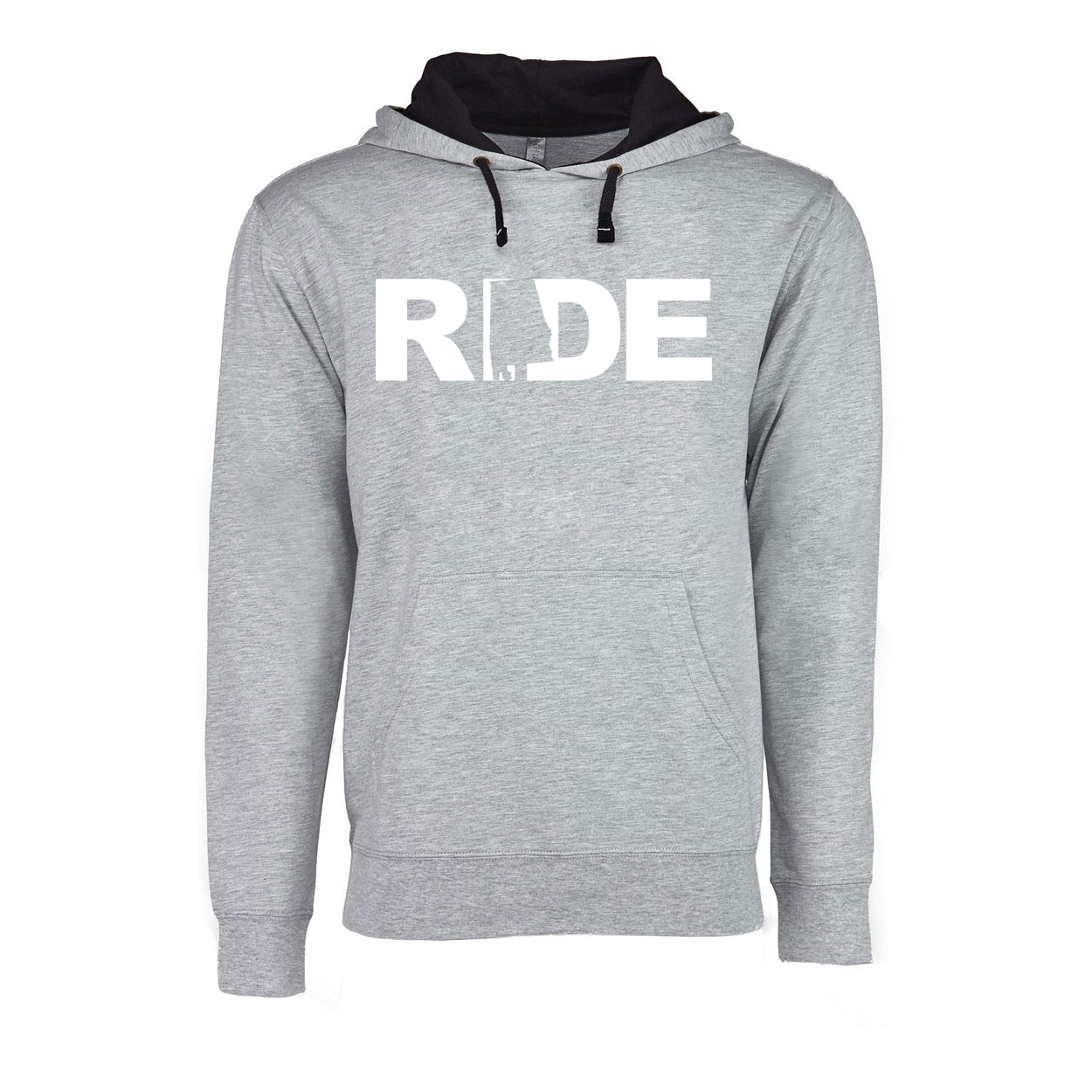 Ride Alabama Classic Lightweight Sweatshirt Heather Gray/Black (White Logo)