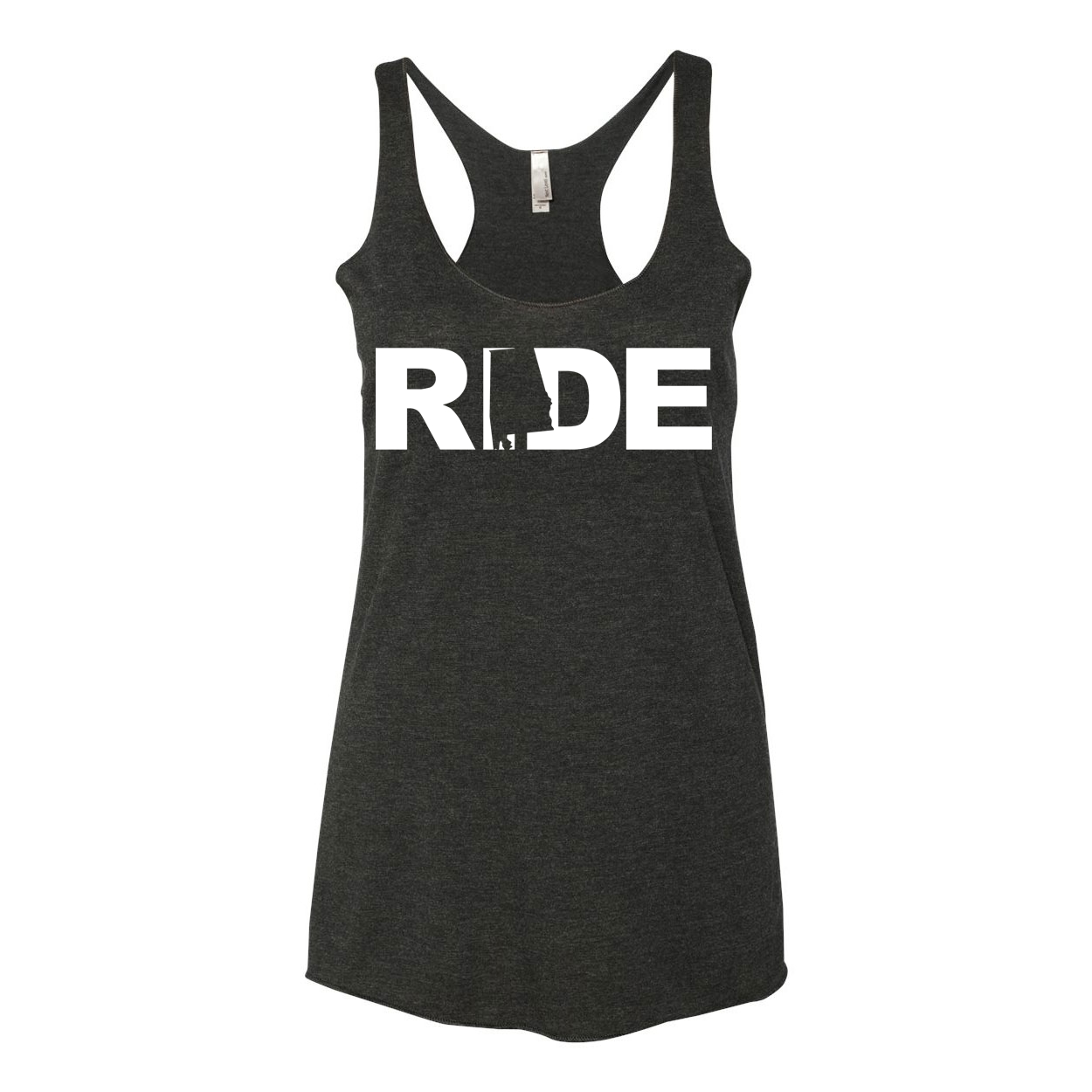Ride Alabama Classic Women's Ultra Thin Tank Top Black (White Logo)