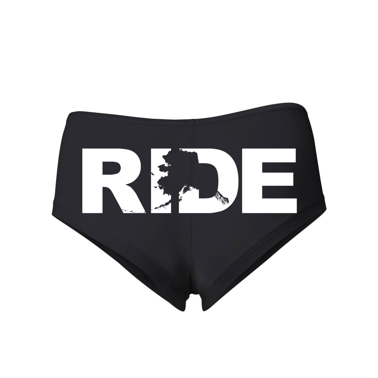 Ride Alaska Classic Women's Booty Shorts Black (White Logo)