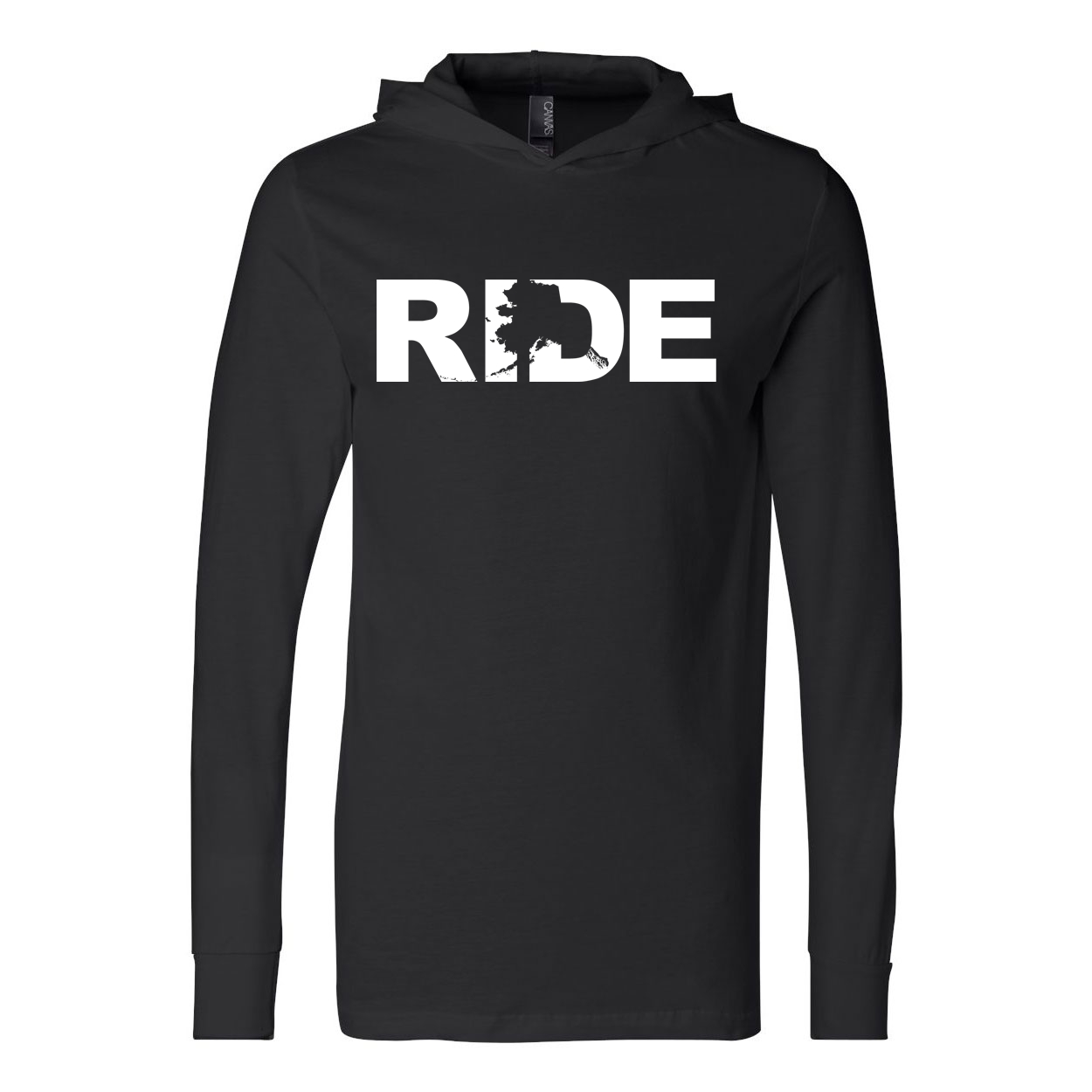 Ride Alaska Classic Ultra Lightweight Sweatshirt Black (White Logo)