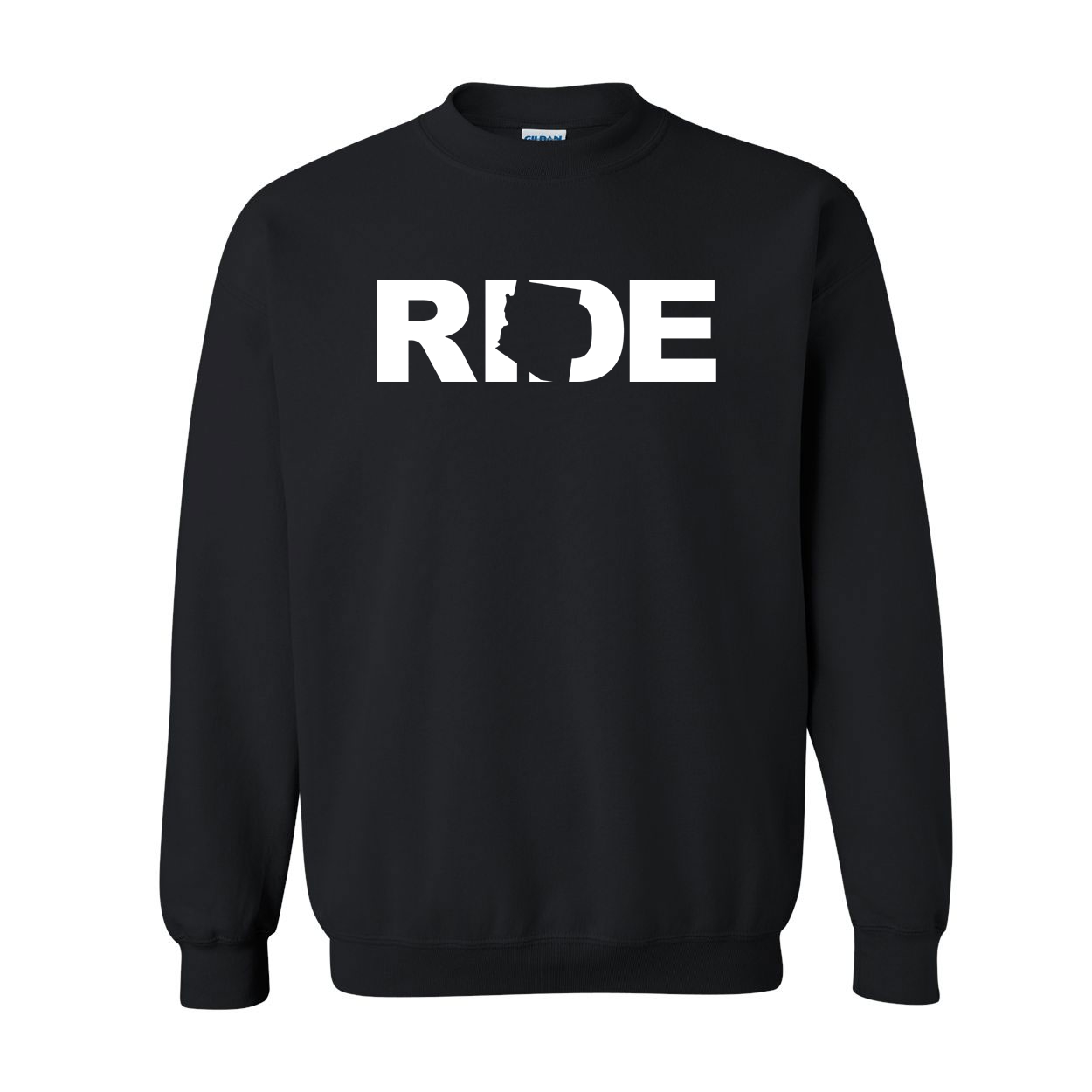 Ride Arizona Classic Crewneck Sweatshirt Black (White Logo)