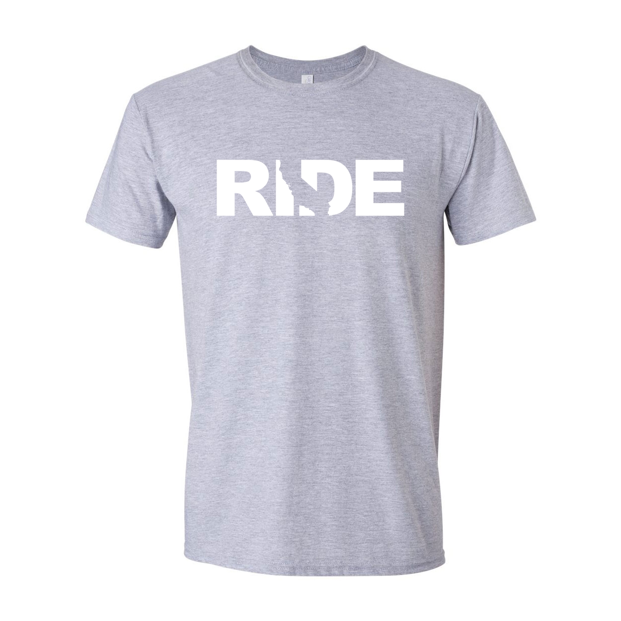 Ride California Classic T-Shirt Sport Gray (White Logo)