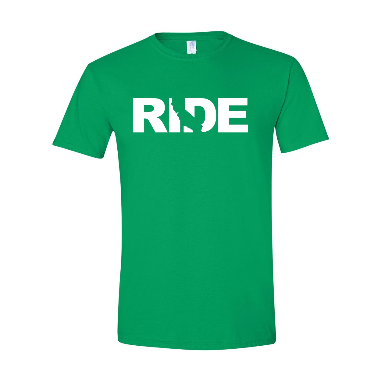 Ride California Classic T-Shirt Irish Green (White Logo)