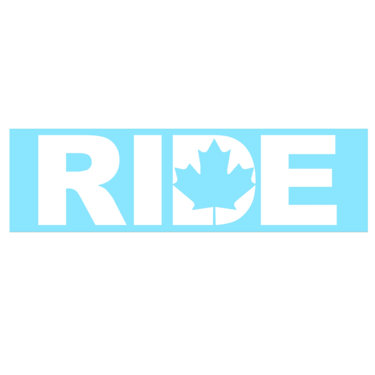 Ride Canada Classic Decal (White Logo)
