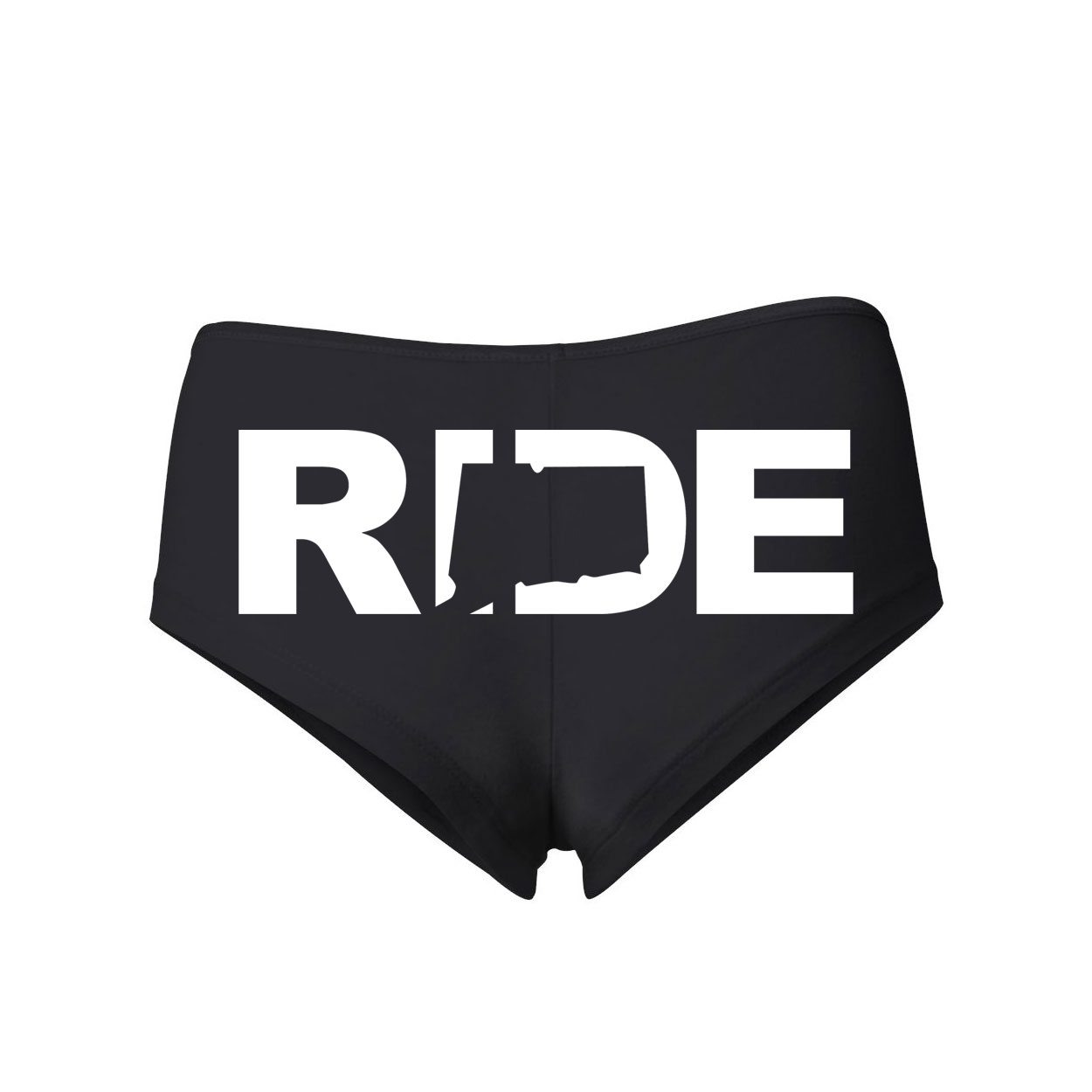 Ride Connecticut Classic Women's Booty Shorts Black (White Logo)