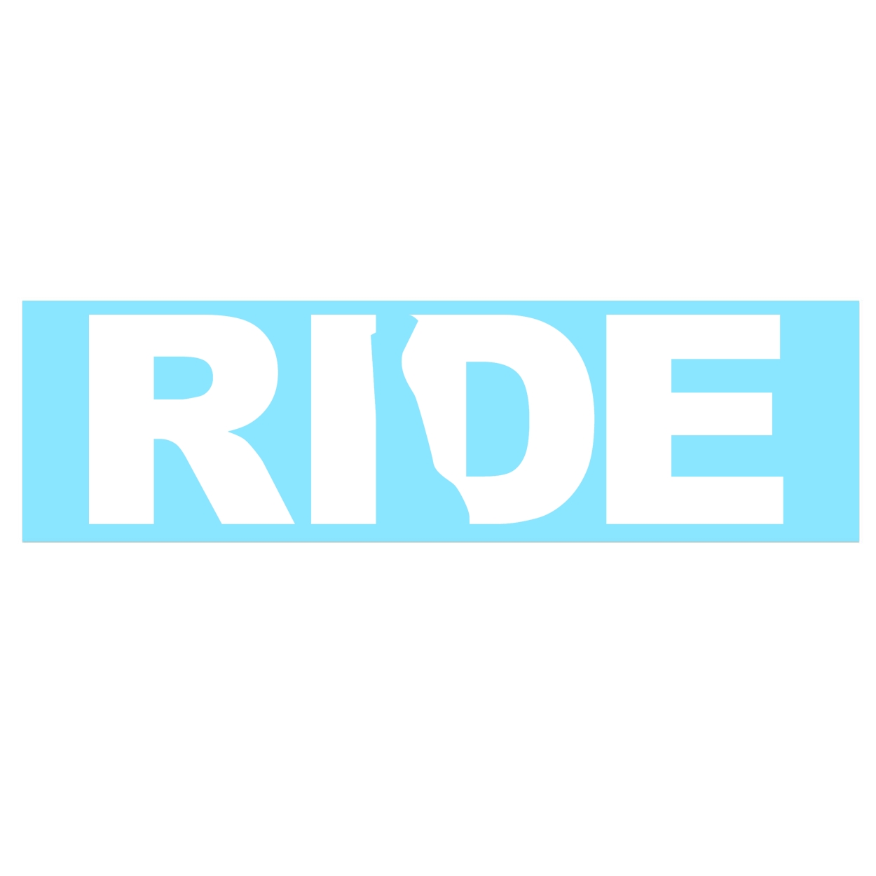 Ride Delaware Classic Decal (White Logo)