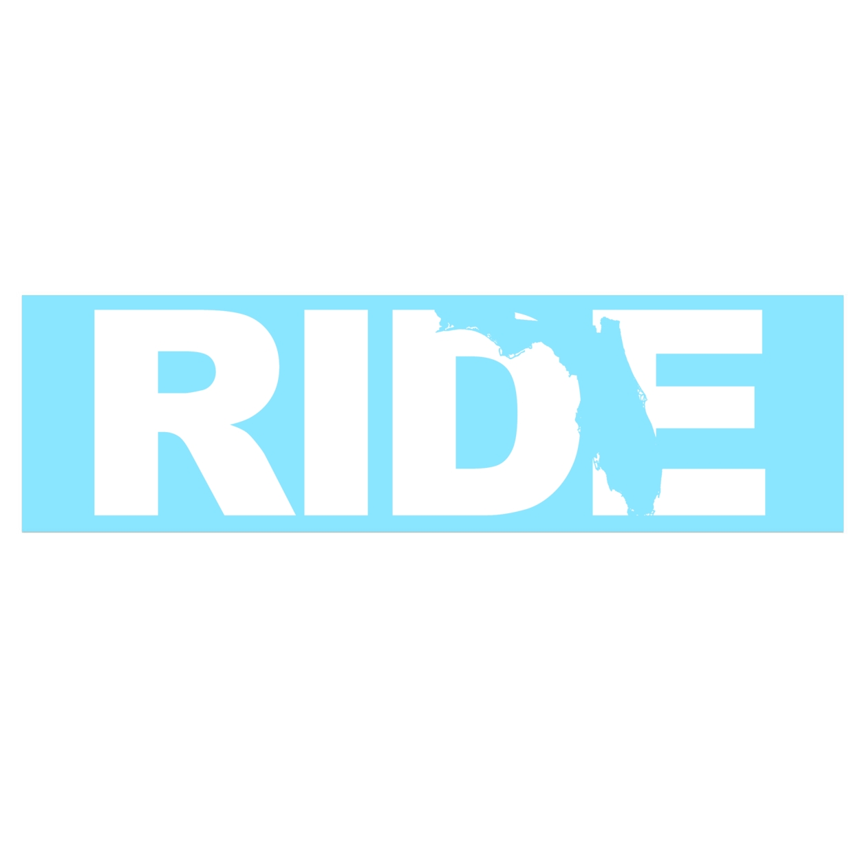 Ride Florida Classic Decal (White Logo)