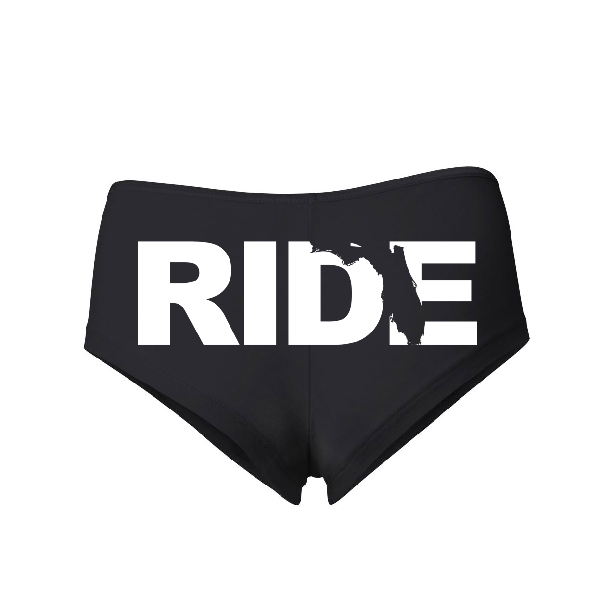 Ride Florida Classic Women's Booty Shorts Black (White Logo)