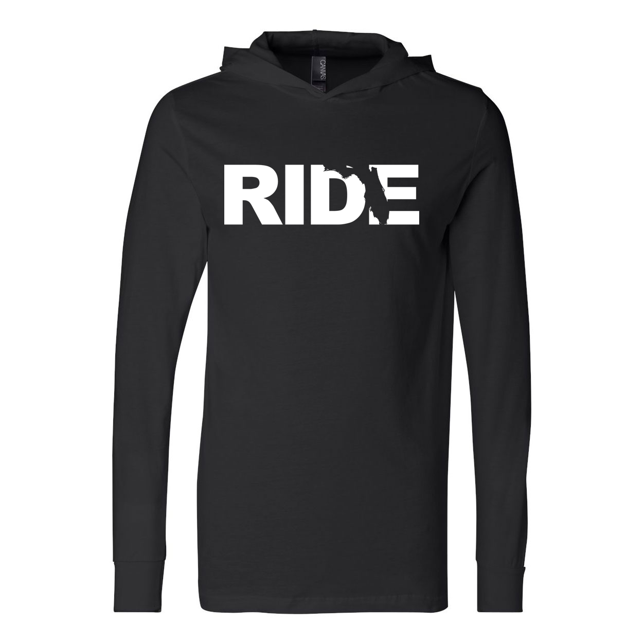 Ride Florida Classic Ultra Lightweight Sweatshirt Black (White Logo)