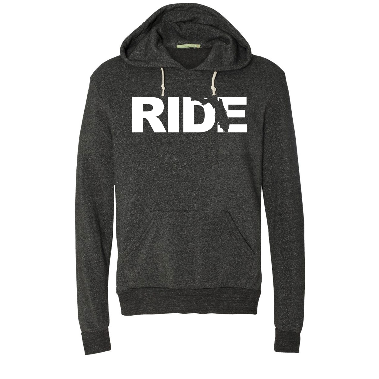 Ride Florida Classic Premium Ultra-Soft Sweatshirt Eco Black (White Logo)