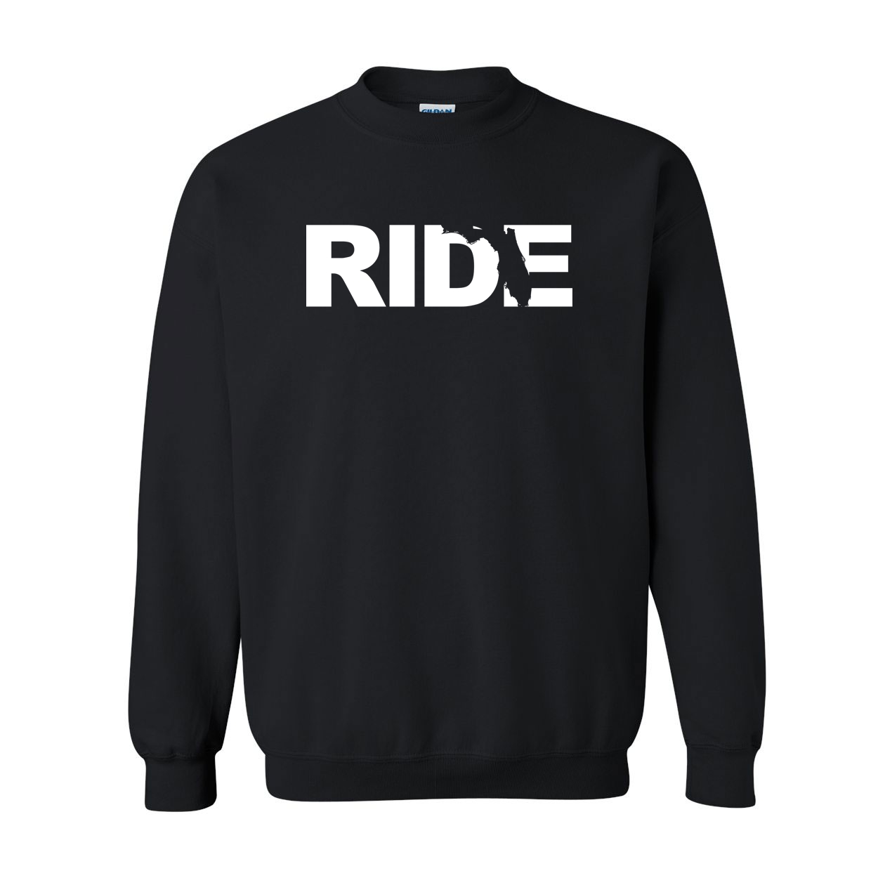 Ride Florida Classic Crewneck Sweatshirt Black (White Logo)
