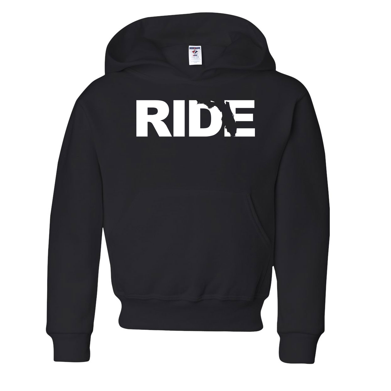 Ride Florida Classic Youth Sweatshirt Black (White Logo)