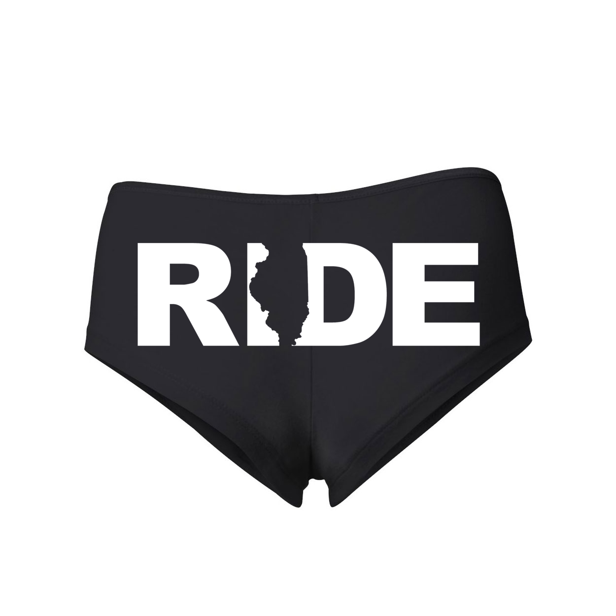 Ride Illinois Classic Women's Booty Shorts Black (White Logo)