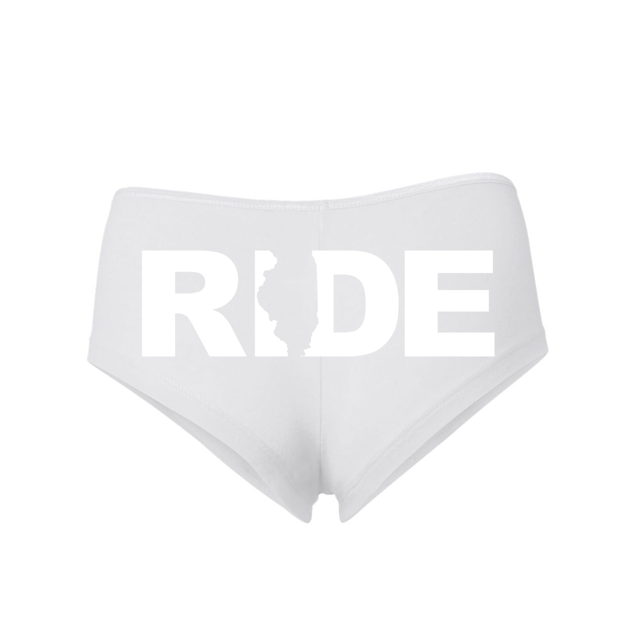 Ride Illinois Classic Women's Booty Shorts White (White Logo)