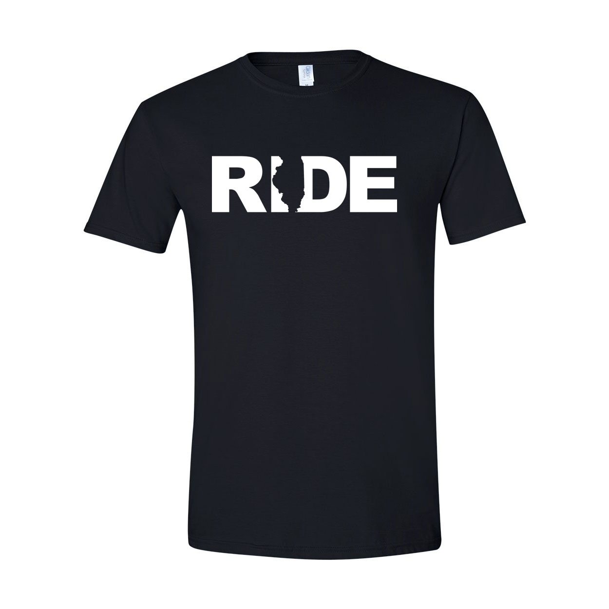 Ride Illinois Classic T-Shirt Black (White Logo)