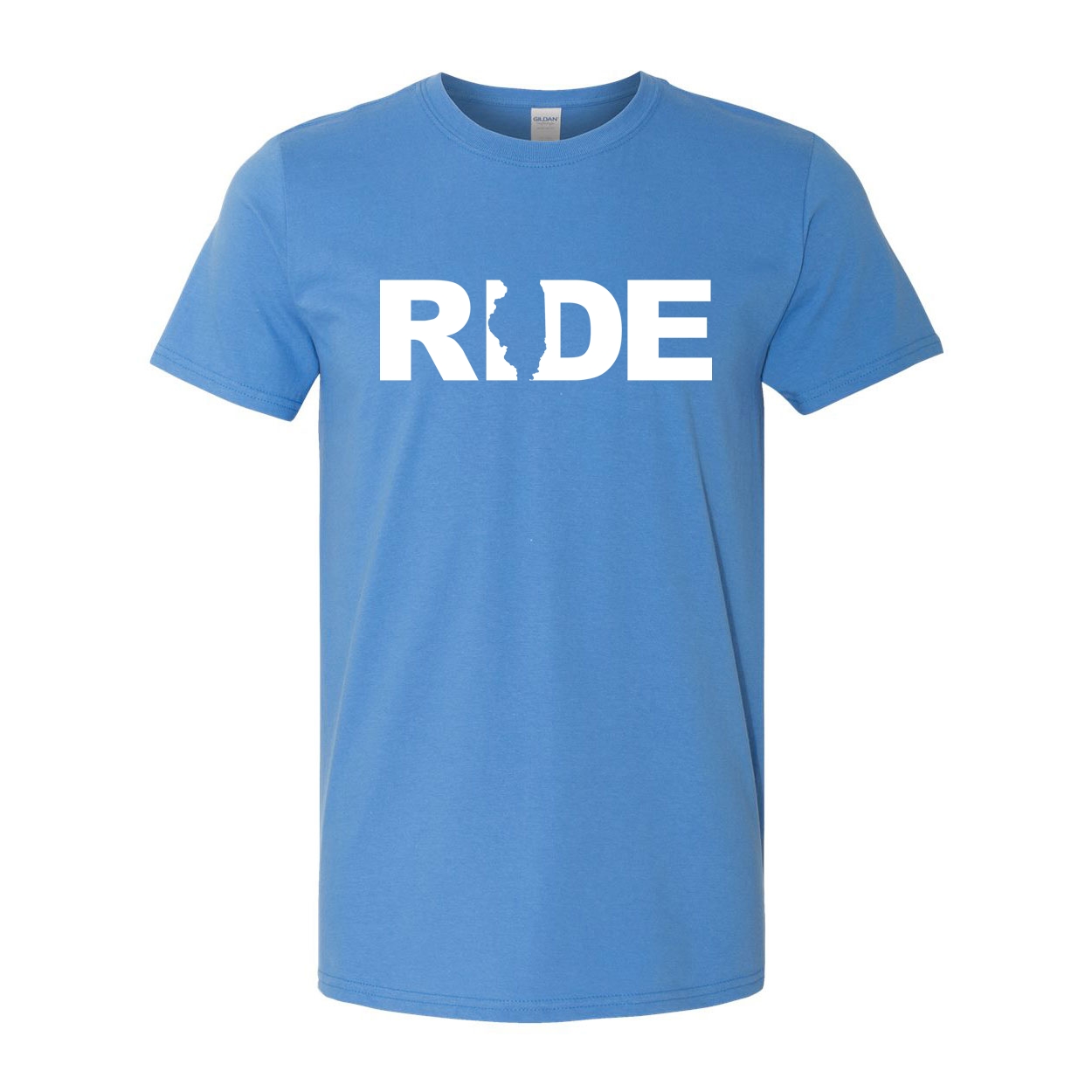 Ride Illinois Classic T-Shirt Iris Blue (White Logo)