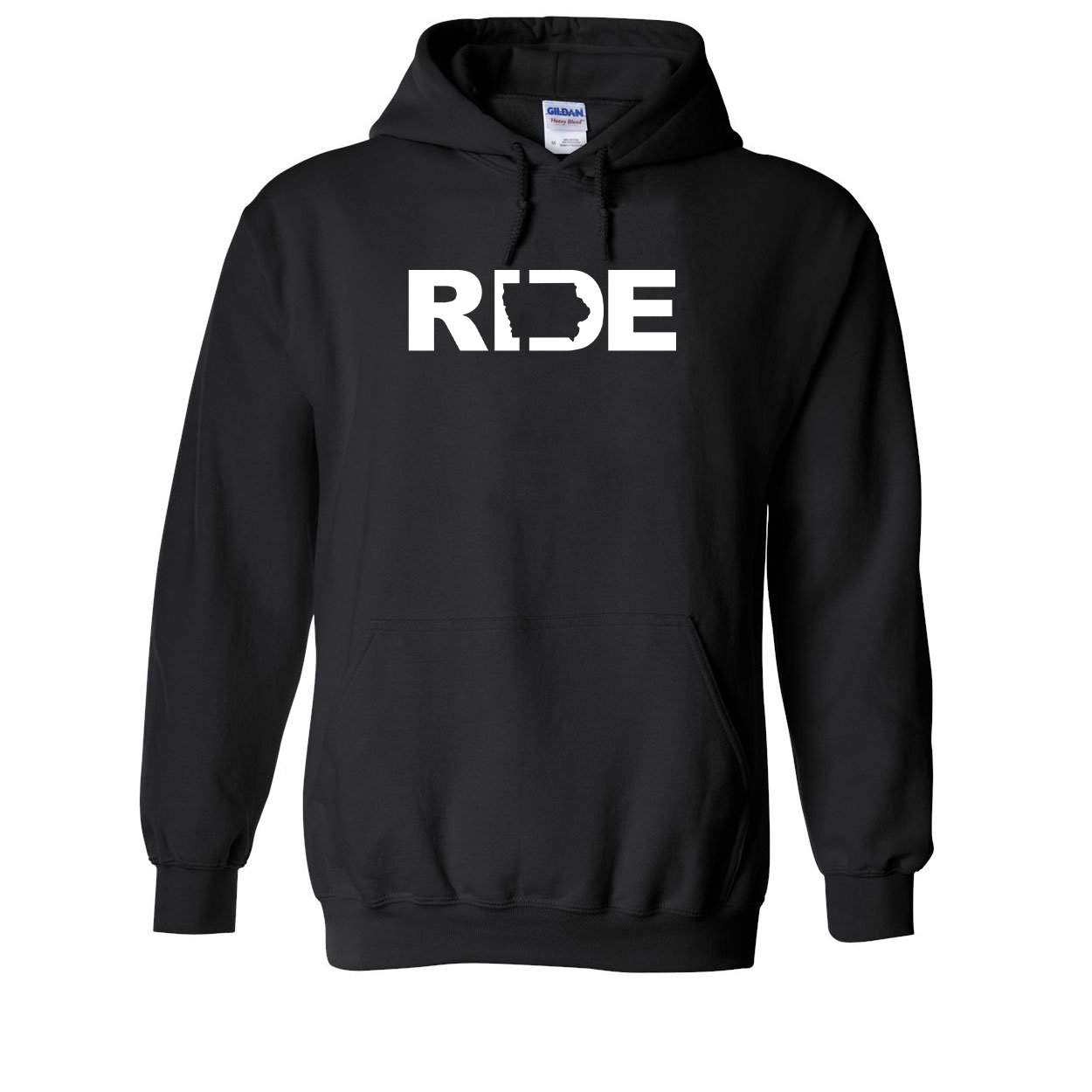 Ride Iowa Classic Sweatshirt Black (White Logo)