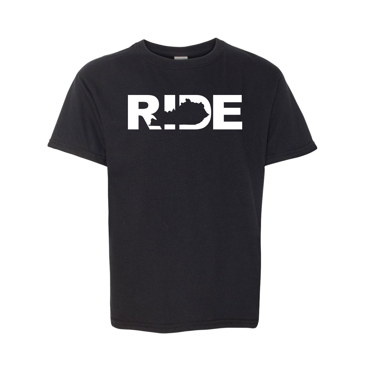 Ride Kentucky Classic Youth T-Shirt Black (White Logo)