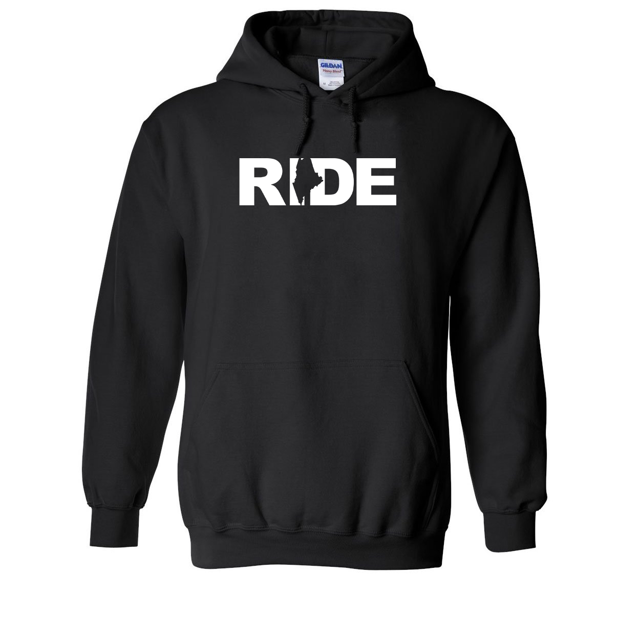 Ride Maine Classic Sweatshirt Black (White Logo)