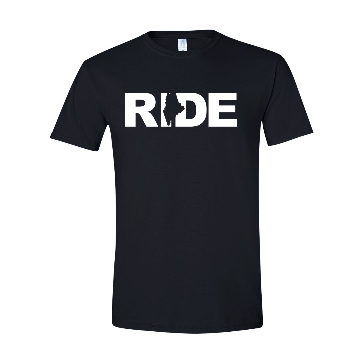 Ride Maine Classic T-Shirt Black (White Logo)