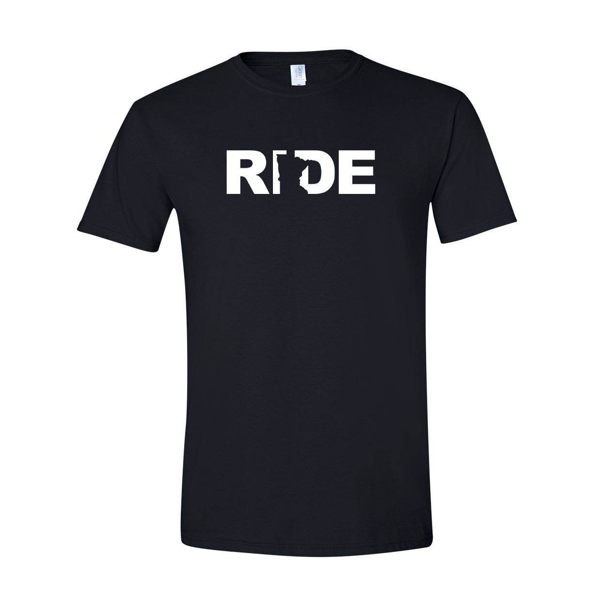 Ride Minnesota Classic T-Shirt Black (White Logo)