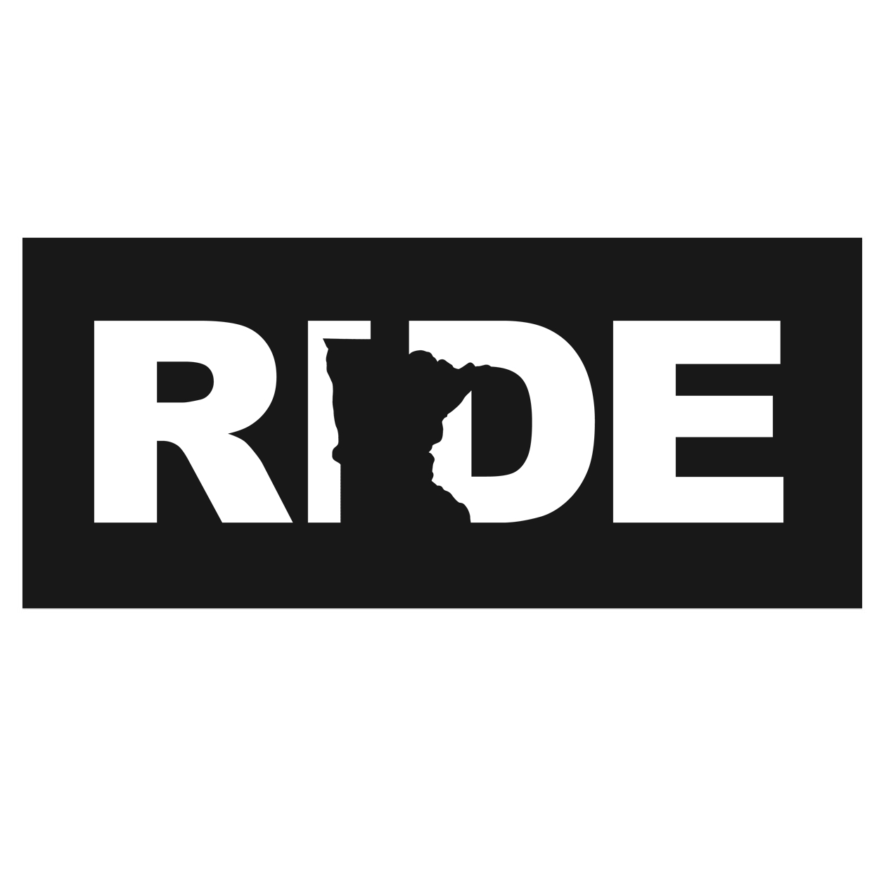 Ride Minnesota Classic Hardboard Sign (White Logo)