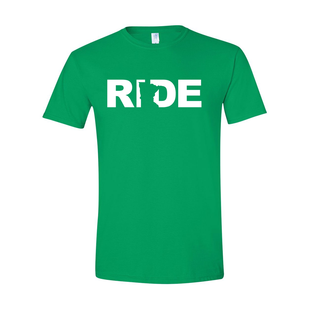 Ride Minnesota Classic T-Shirt Irish Green (White Logo)