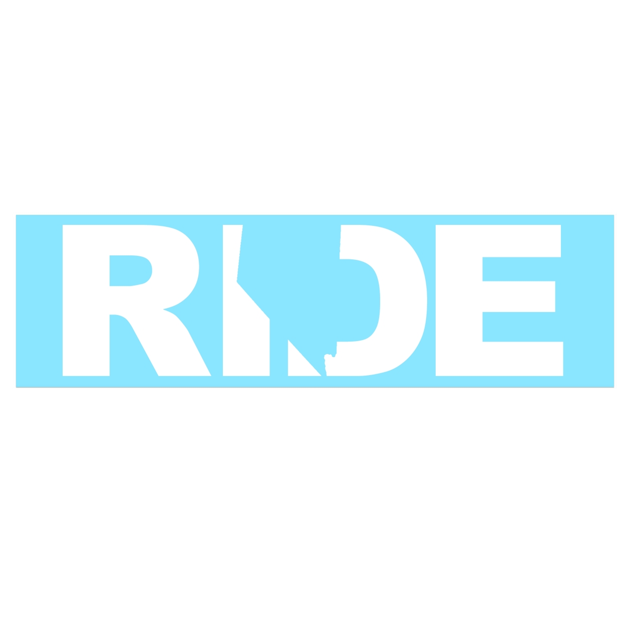Ride Nevada Classic Decal (White Logo)