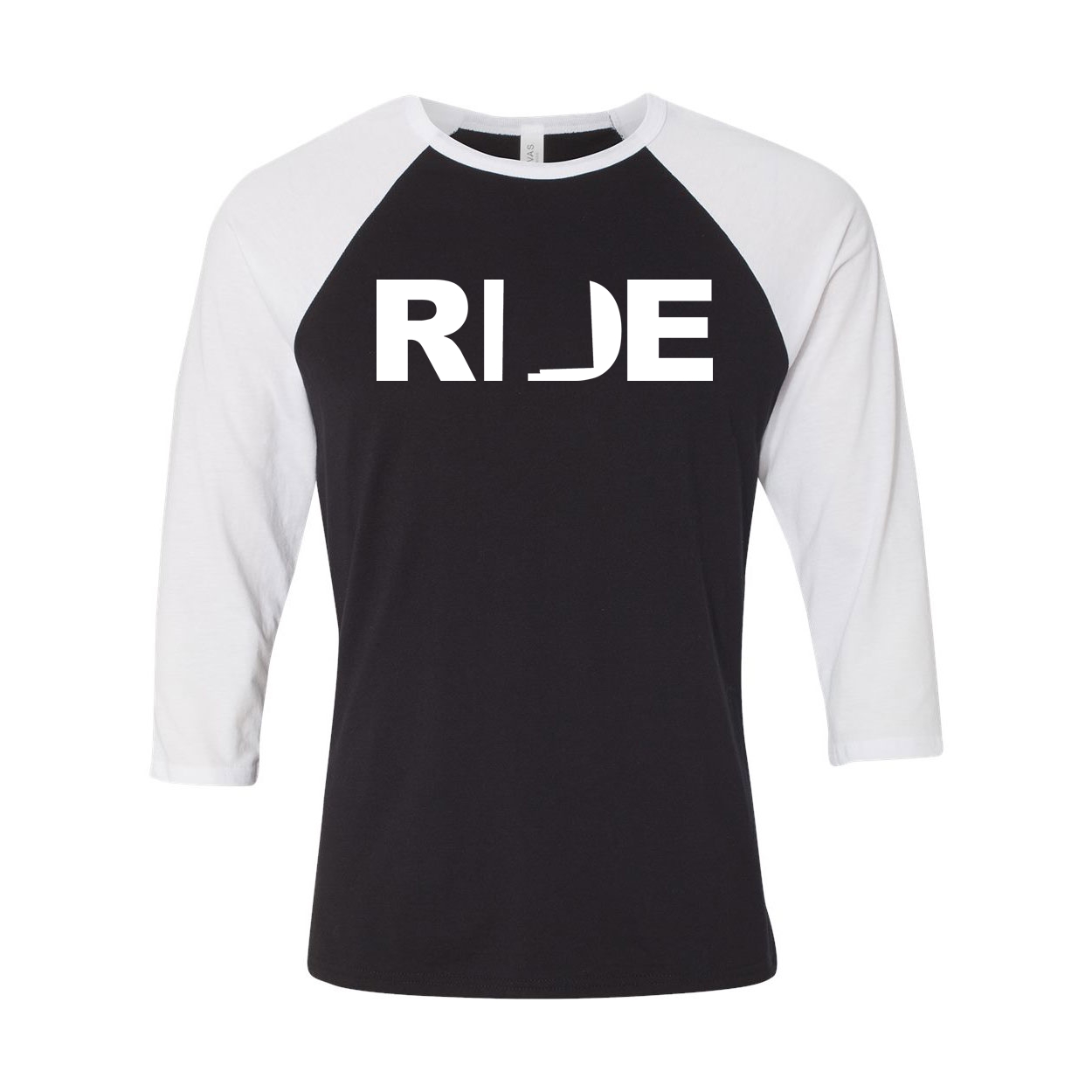 Ride New Mexico Classic Raglan Shirt Black/White (White Logo)