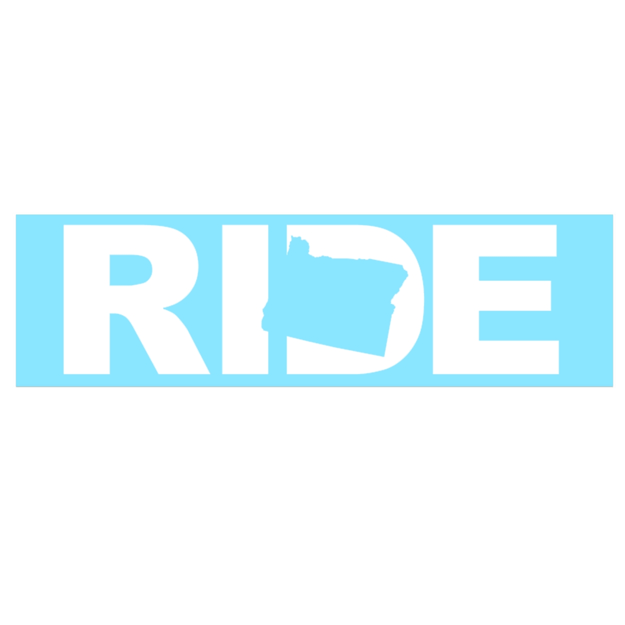 Ride Oregon Classic Decal (White Logo)