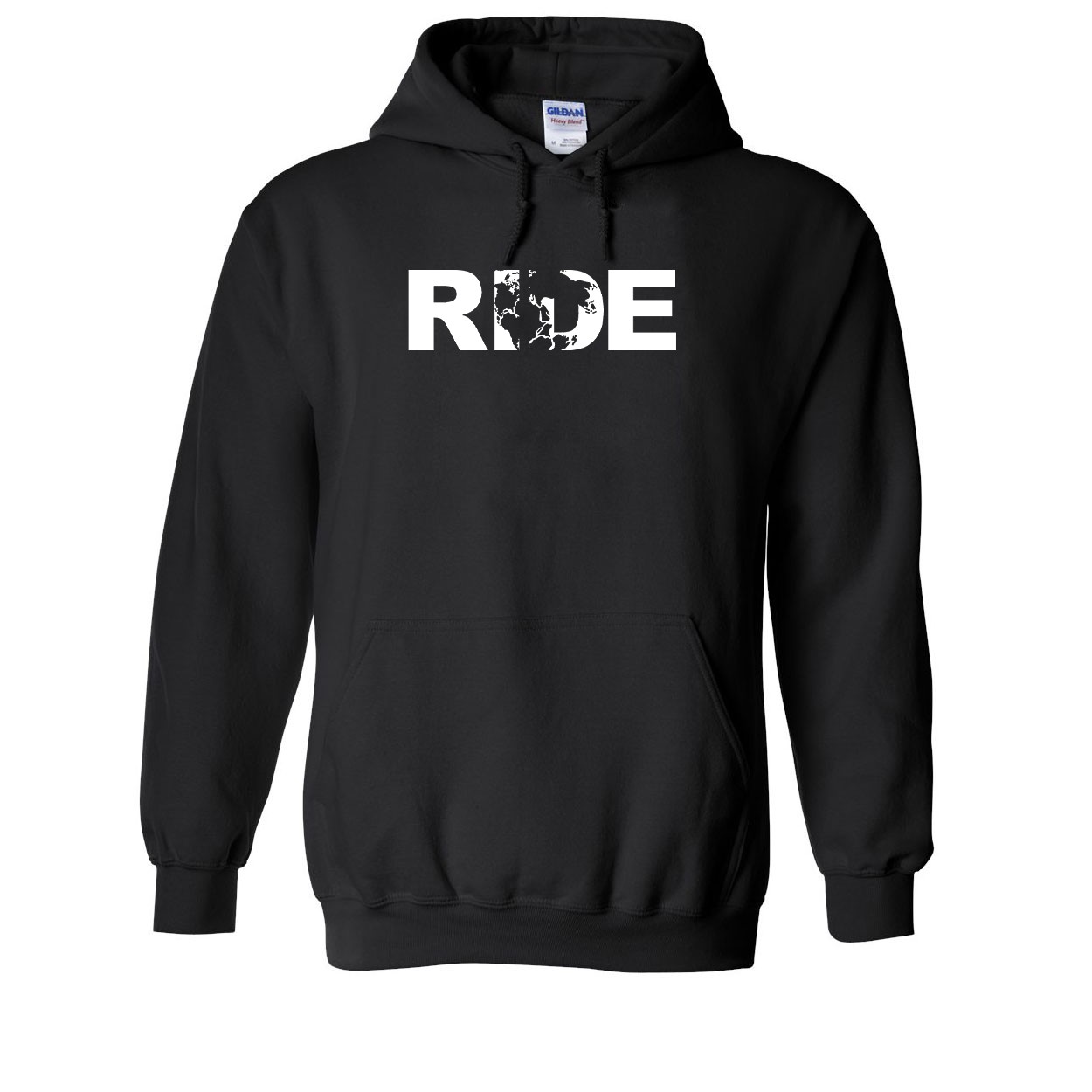 Ride Pangea Logo Classic Sweatshirt Black (White Logo)