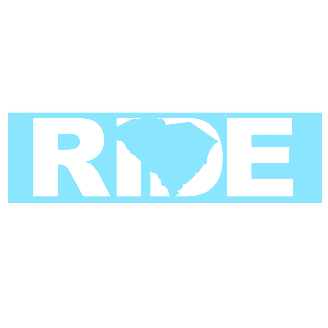 Ride South Carolina Classic Decal (White Logo)