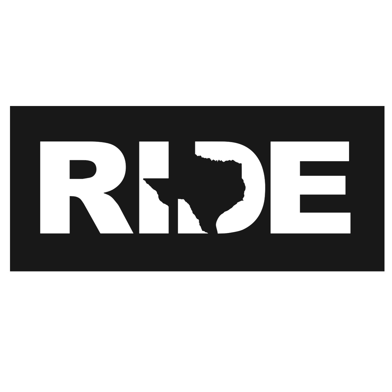 Ride Texas Classic Hardboard Sign (White Logo)