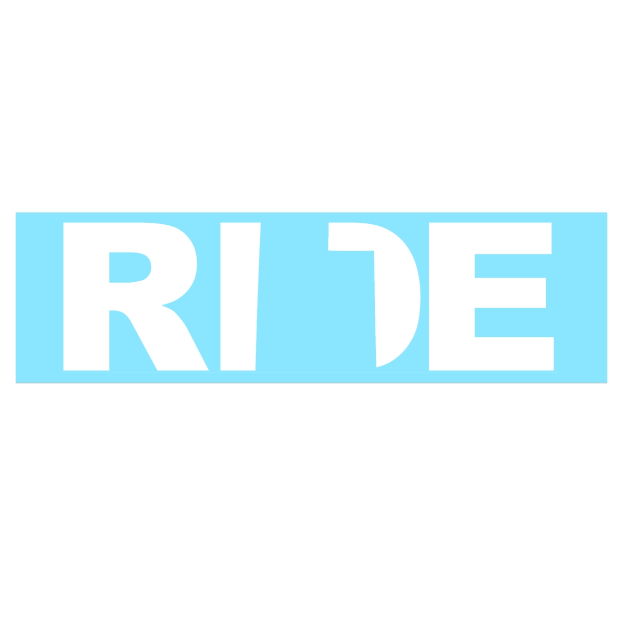 Ride Utah Classic Decal (White Logo)